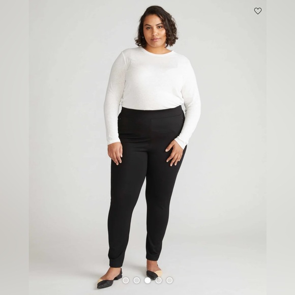 Mara Ponte Leggings black size 14-16 (Universal Standard S) NEW - Picture 2 of 9